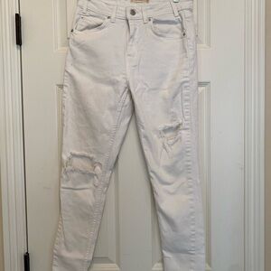 Levi’s 721 Vintage High Rise Skinny Distressed Jeans